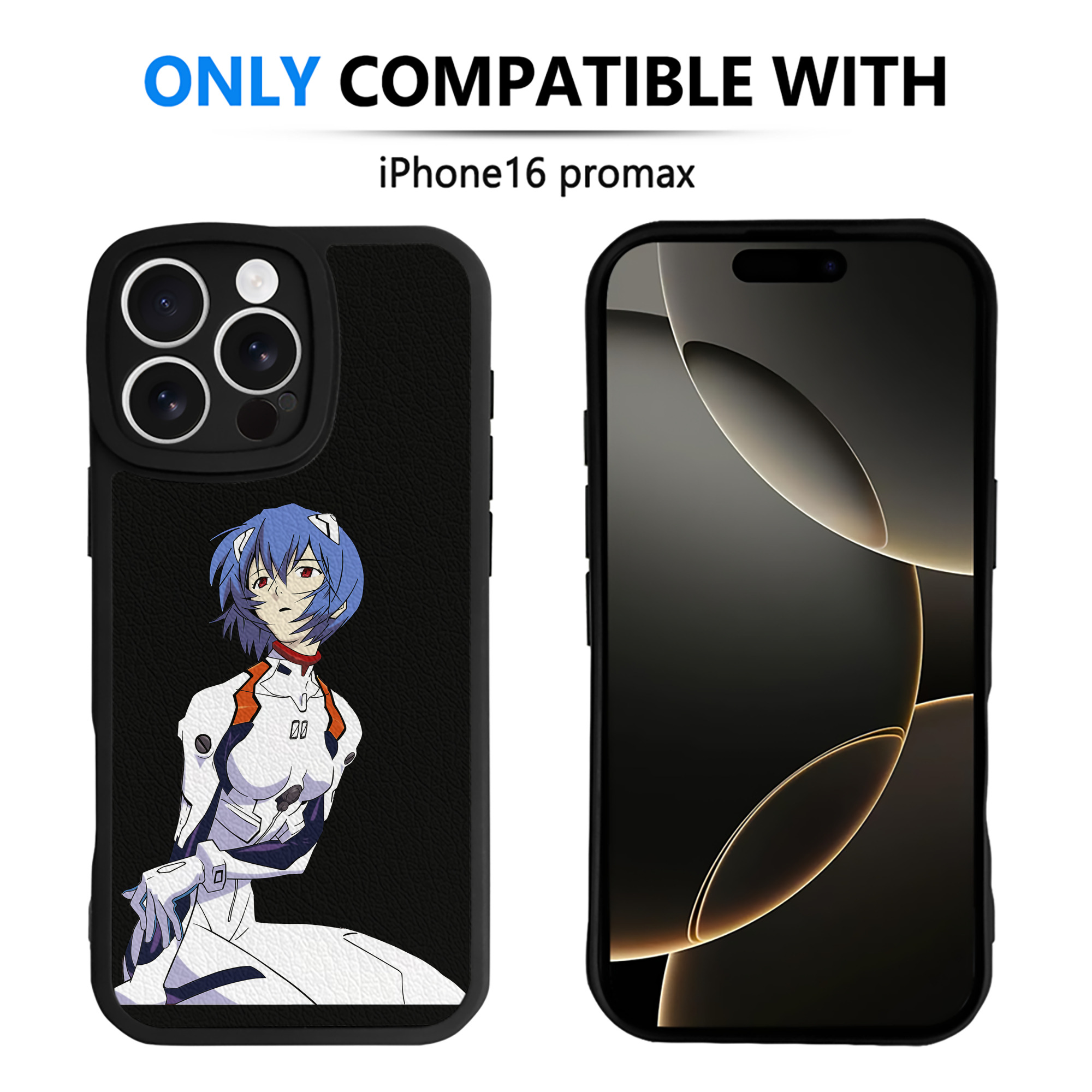 （画像用） EVA 新世紀エヴァンゲリオン 【iPhone 16シリーズ対応】シリコンスマホケース（レザー調） 材質：シリコン